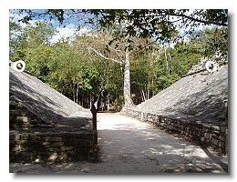 2005 01 22 9 Coba classic era ball court next to iglesia